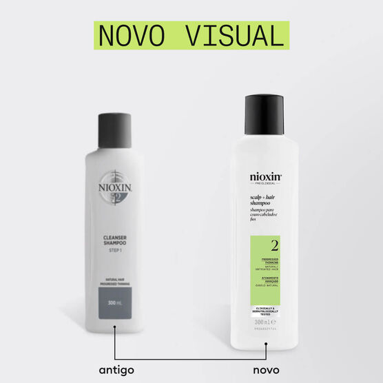 Shampoo para Cabelos Naturais Sistema 2 Nioxin